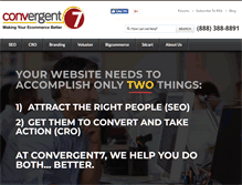 Tablet Screenshot of convergent7.com
